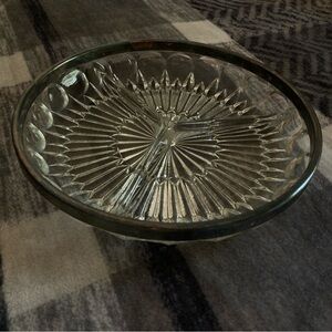 Silver plated and crystal relish Dish